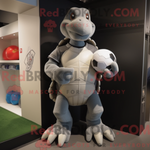 Gray Turtle mascot costume...