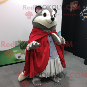 Gray Badger mascot costume...