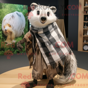 Gray Badger mascot costume...