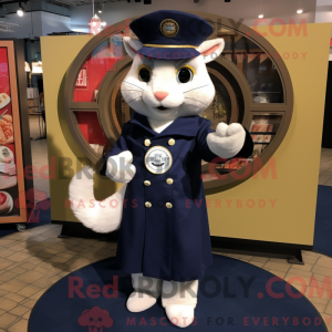 Navy Weasel maskot kostume...