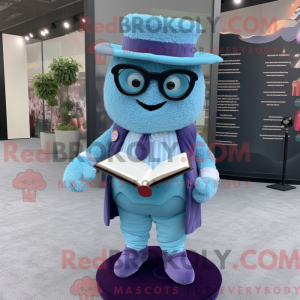 Sky Blue Raspberry mascot...