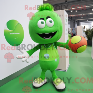 Green Handball Ball mascot...