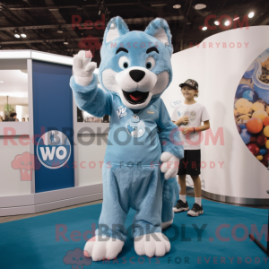 Costume mascotte Sky Blue...