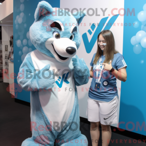 Costume mascotte Sky Blue...