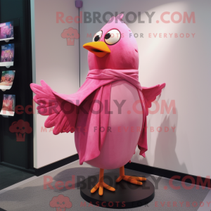 Pink Blackbird mascot...