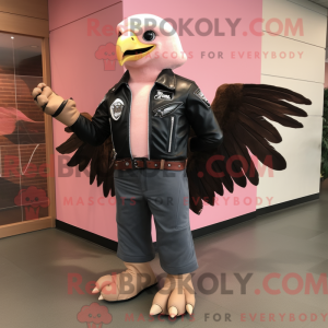 Pink Bald Eagle mascot...