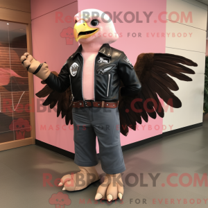 Pink Bald Eagle maskot...