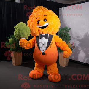 Orange blomkål maskot...
