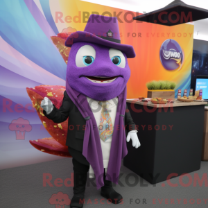 Purple Fish Tacos mascot...