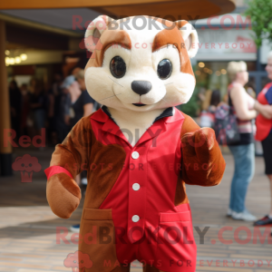 Red Ferret mascot costume...