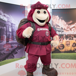 Maroon Commando mascot...