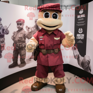 Maroon Commando mascot...