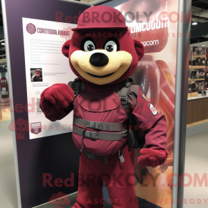 Maroon Commando mascot...