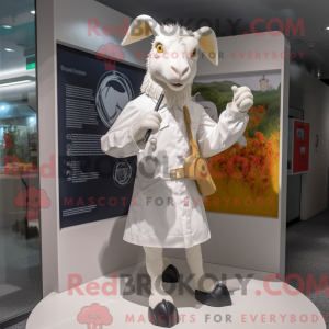 White Goat mascot costume...