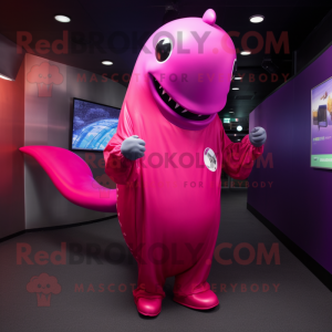 Magenta bultrug mascotte...