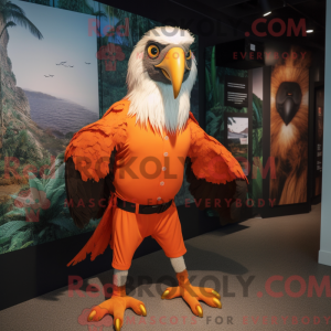 Orange Haast S Eagle mascot...