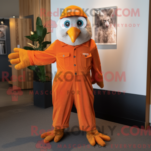 Orange Haast S Eagle maskot...