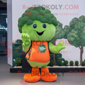 Orange Broccoli maskot...