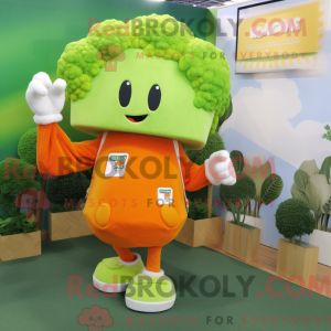Orange Broccoli maskot...