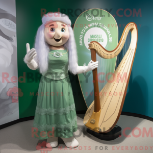 Celtic Harp mascot costume...