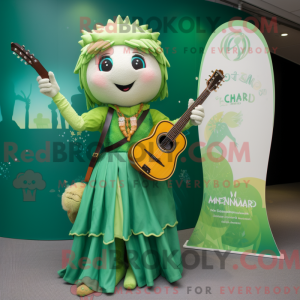 Celtic Harp maskot kostume...