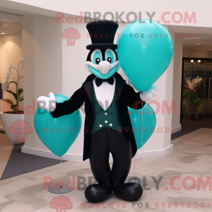 Postava maskota s balonky...