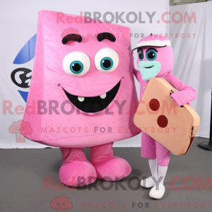 Postava maskota Pink Pizza...