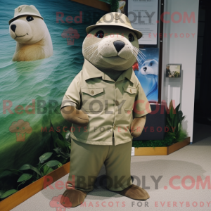 Olive Sea Lion mascot...