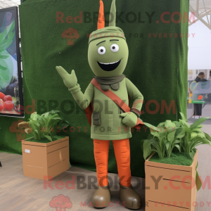 Oliven gulerod maskot...