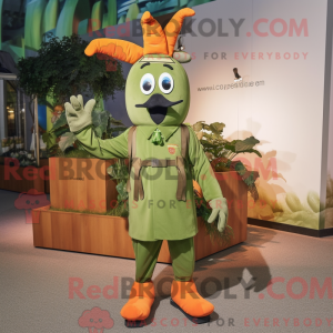 Olive Carrot maskot kostyme...