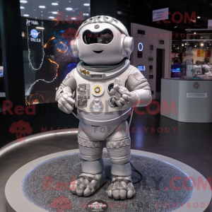 Gray Astronaut mascot...