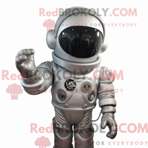 Gray Astronaut mascot...