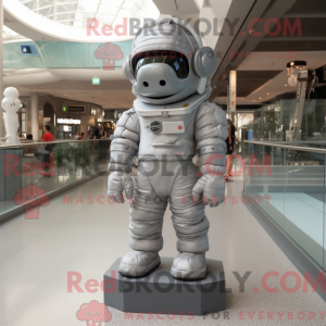 Gray Astronaut mascot...