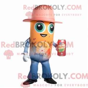 Peach Soda Can maskot...