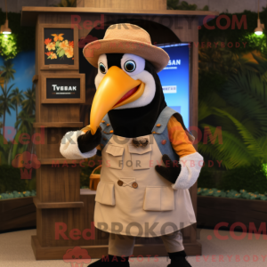 Tan Toucan mascot costume...