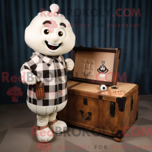 Cream Treasure Chest mascot...