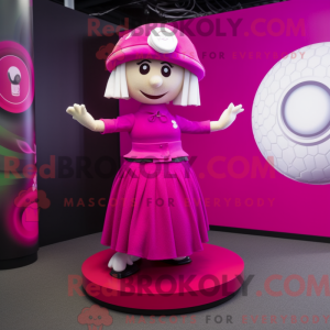 Magenta Golf Ball mascot...