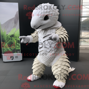 White Pangolin mascot...