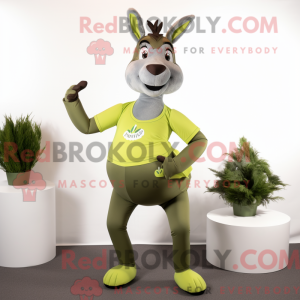 Olive Donkey Maskottchen...