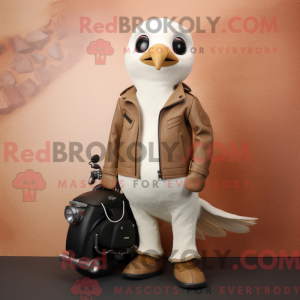 Beige Albatross mascot...