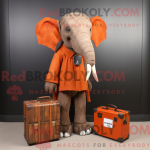 Rust Elephant maskot drakt...