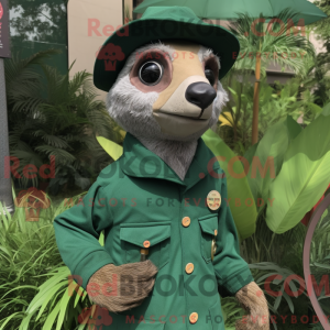 Forest Green Meerkat mascot...