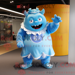 Sky Blue Ogre mascot...