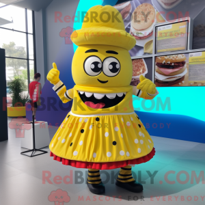Yellow Burgers mascot...