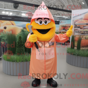 Peach Knife Thrower mascot...