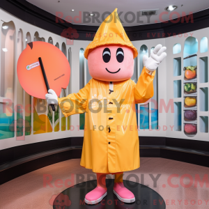 Peach Knife Thrower mascot...