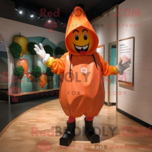 Peach Knife Thrower mascot...