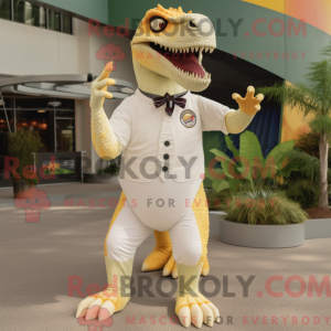 Cream Spinosaurus mascot...