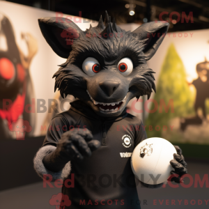 Black Chupacabra mascot...