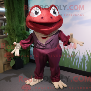 Máscara de sapo Maroon Frog...